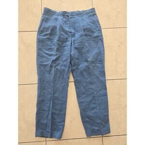 Jordan Craig Men's 100 % Linen Trouser Dress Pant Size 38x32